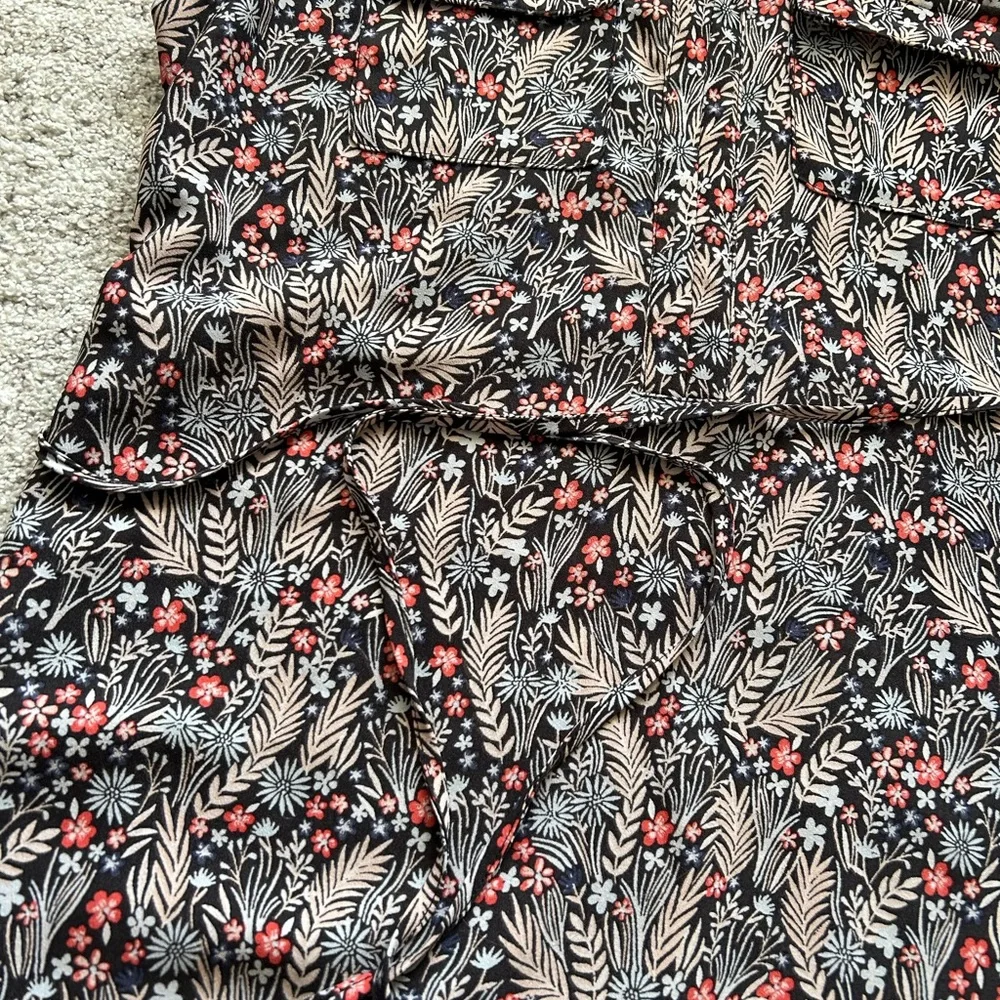 LOFT Outlet Floral Mini Tie Waist Dress - Picture 5 of 8